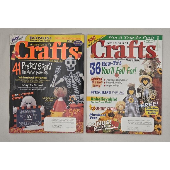 Crafts Magazine Collection Lot Of 12 Issues Full-Size Patterns & Projects 1995 - Picture 8 of 9